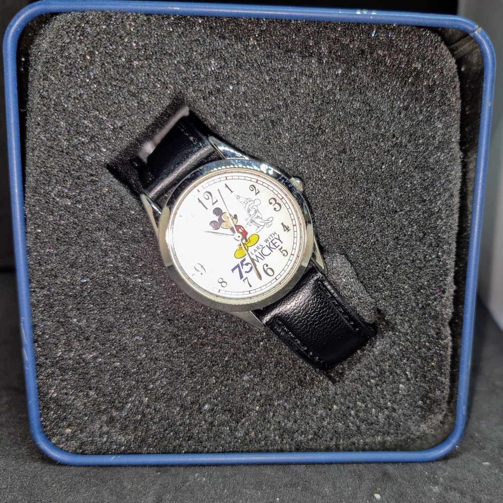 75 YEARS w/Mickey Watch In Collectors Tin